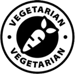 Vegetarian carrot emblem